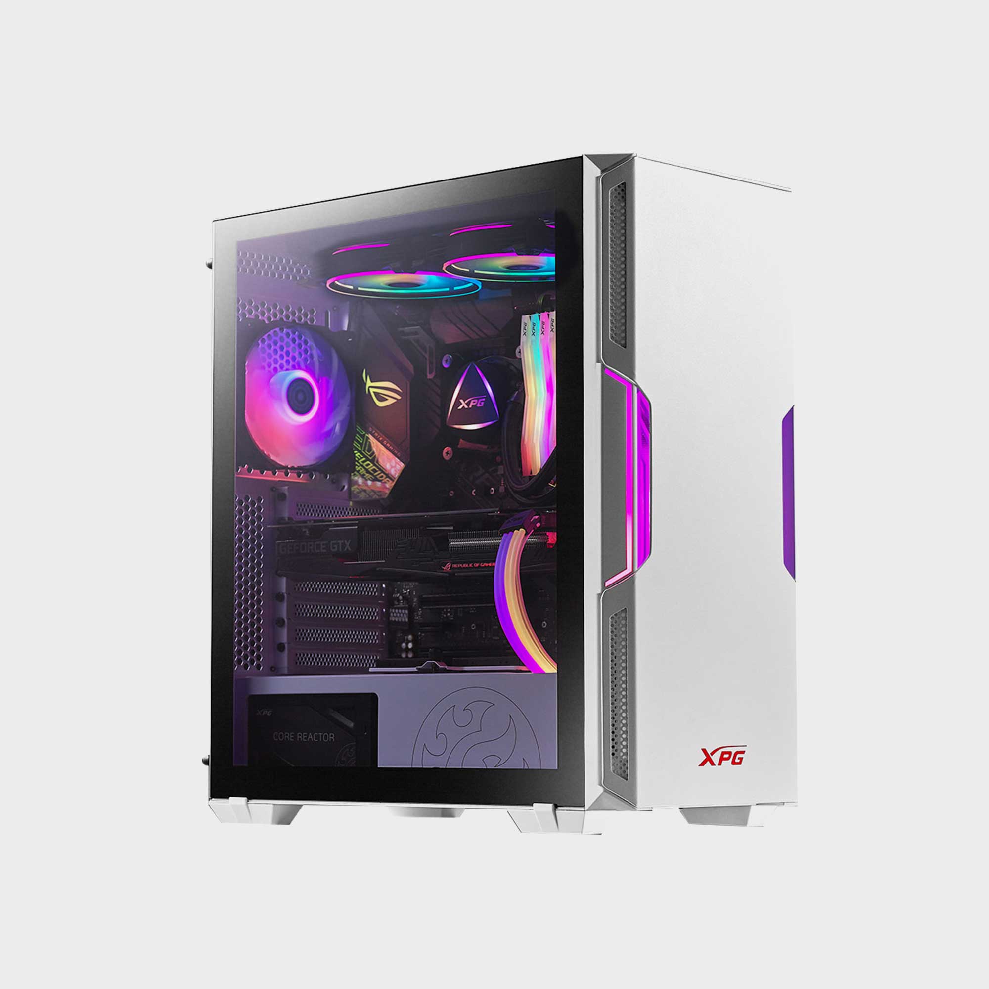 XPG STARKER ARGB WHITE Mid-Tower Gaming - Hankerz Official