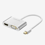 Ugreen HDMI / VGA – mini DisplayPort adapter Full HD 1080p silver (MD115 20421)+hankerz