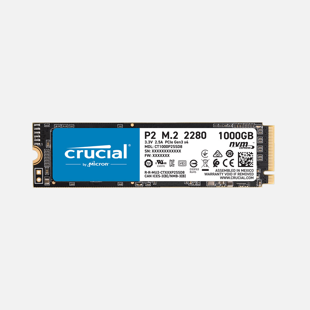 Crucial M2 Nvme p2 1tp+HANKERZ
