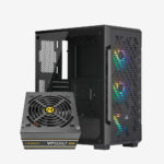 Corsair iCUE 220T+Antec 550W 80 PLUS Bronze Black / White +hankerz