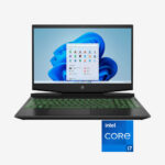 HP PAVILION15-DK2054 Ci7 (11370H)-16GB- 512SSD- RTX™ 3050Ti -15.6″ FHD 144GH- WIN11- BK & GR+HANKERZ
