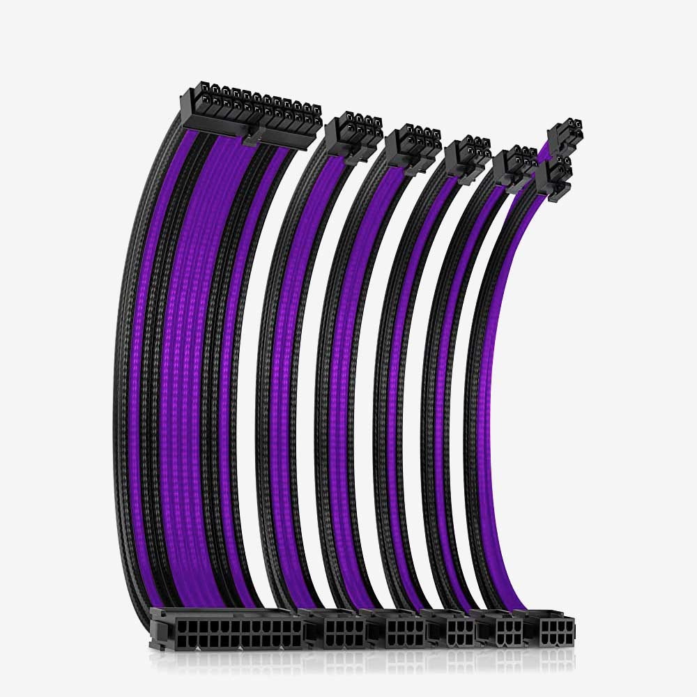 Antec PSU Sleeved Extension Cable Kit PSUSCB30 205 Purple-Black