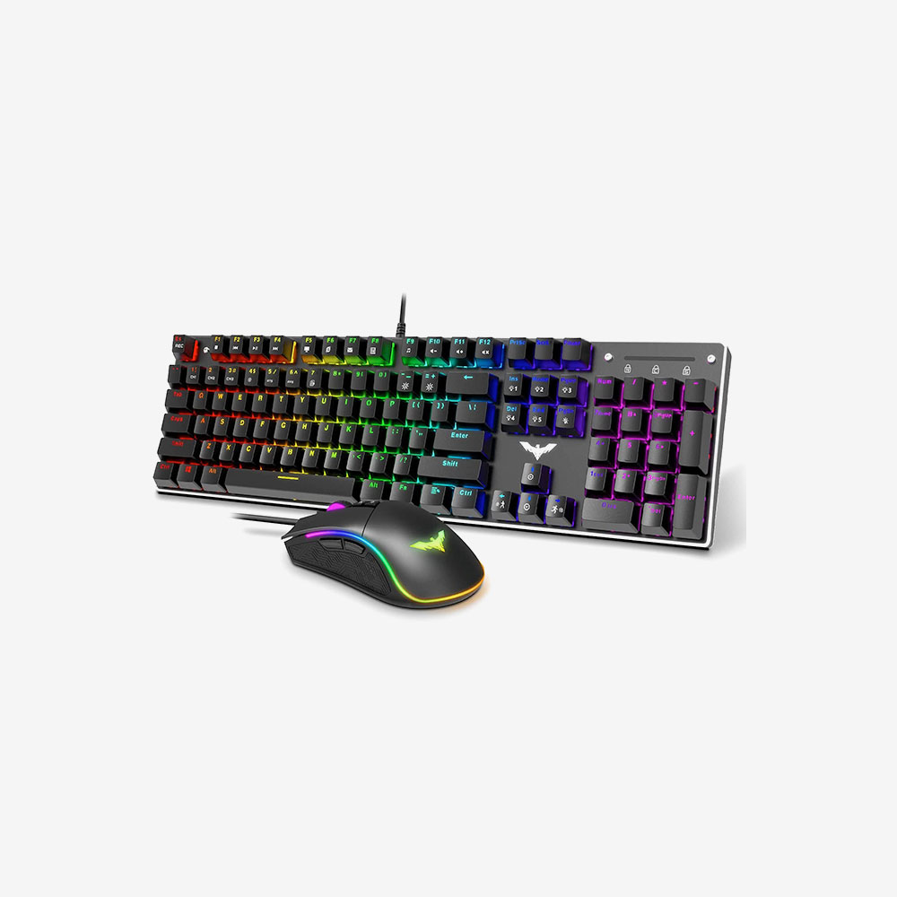 Havit KB393L Mechanical Keyboard Blue Switch and RGB Mouse Hankerz
