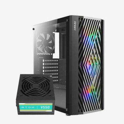 Antec NX291 4Fan (3*120M ARGB) (1*120M) Normal + PSU Antec Atom V550