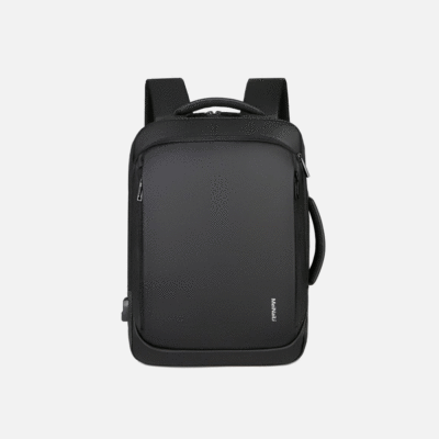 MEINAILI 1901 15.6" Business Waterproof Multifunction Laptop Backpack With USB Outport - Black