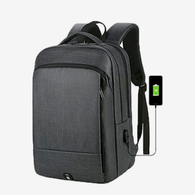 Meinaili 2024 15.6" Laptop Backpack Multifunctional Outdoor Backpack Schoolbag Waterproof - Dark Gray