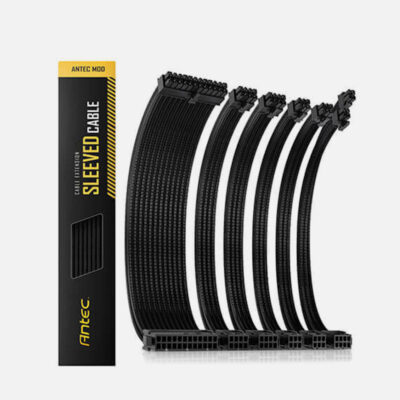 Antec PSU Sleeved Extension Cable Kit PSUSCB30 101 Black