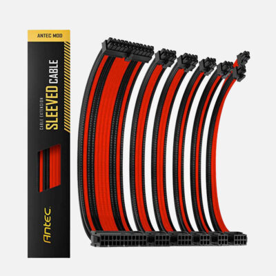 Antec PSU Sleeved Extension Cable Kit PSUSCB30 201 Red-Black