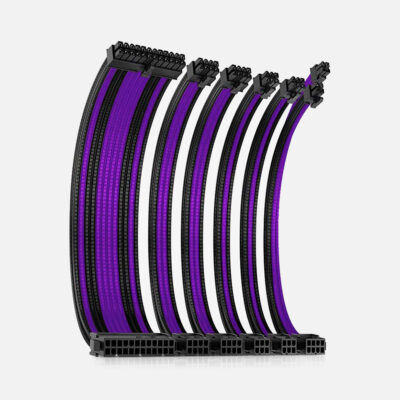 Antec PSU Sleeved Extension Cable Kit PSUSCB30 205 Purple-Black