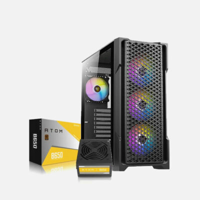 Case Antec AX90 4Fan 120M ARGB+PSU Antec Atom B650 (Bronze Certified)