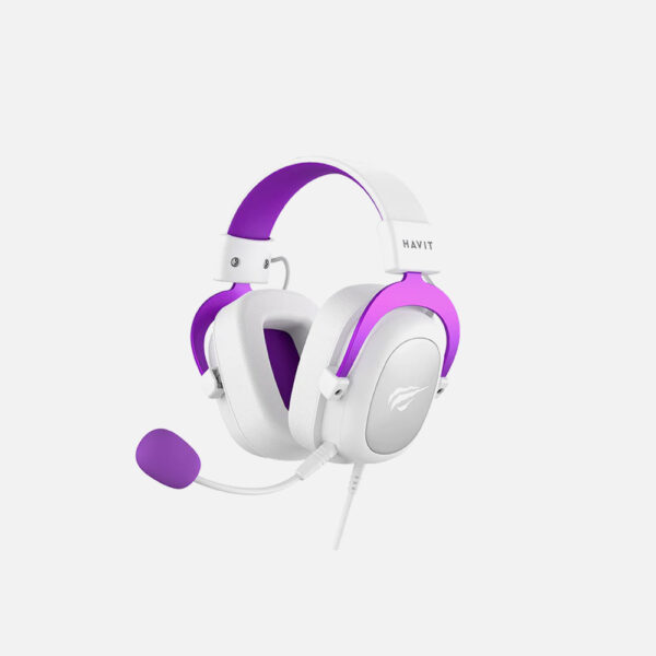 Havit Gaming H2002D Headphone 3.5Mm Tailored for The Game High Tone White Purple Hankerz Official