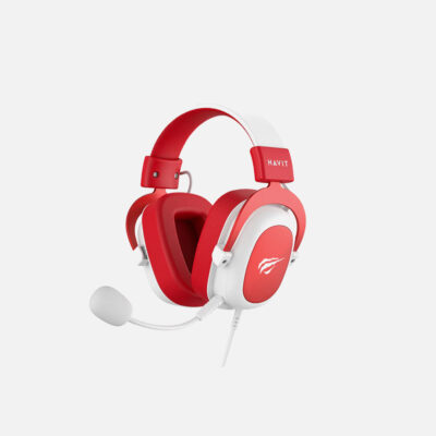 Havit Gaming H2002D Headphone 3.5Mm Tailored for The Game High Tone White + Red