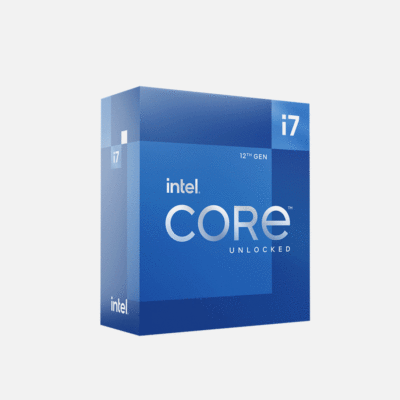 انتل كور i7-12700 اثناعشر نواة( ثمان انوية اداء + اربع انوية كفاءة) حتى 4.9جيجاهرتز