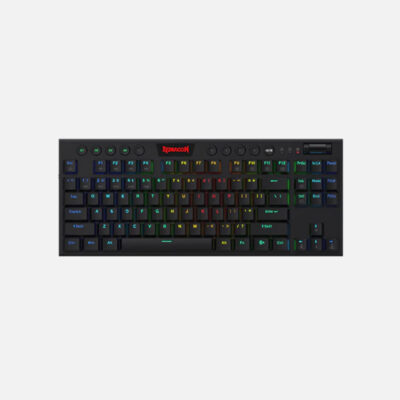 REDRAGON K621 Horus TKL Wireless Keyboard Low Profile Red Switches-Black