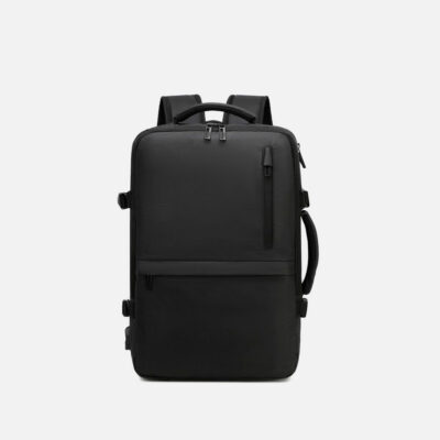 Rahala 1904 Stylish 15.6-inch Large Capacity Laptop Waterproof Business Travel Backpack - Black