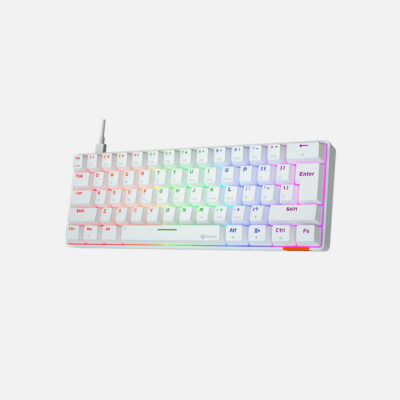 Meetion MK005 60% Blue switch Arabic White Wired Mechanical Keyboard