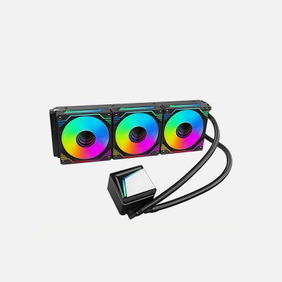 XANDER Waterwheel Digital 360 Black | AIO Liquid CPU Cooler with LCD Pump Head