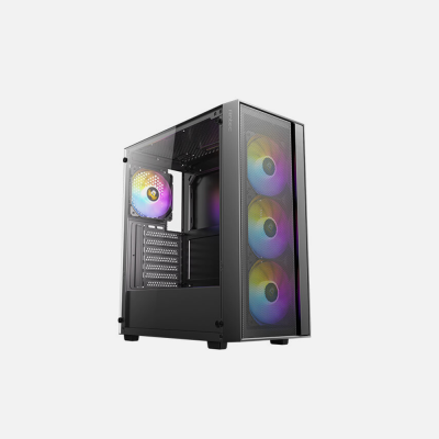 Antec AX65 4Fan 120M ARGB Case & Atom V650 650W PSU