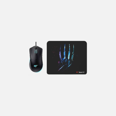 Havit Gamenote MS1037CM RGB LED Macro 7200Dpi Gaming Mouse + Mouse Pad