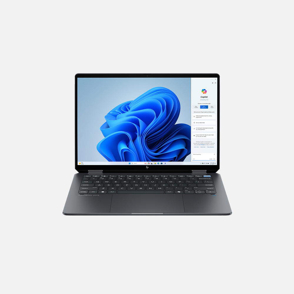 HP OmniBook Ultra Flip 14-fh0016ne, OB Ultra – Ultra 7-258V (8C) , 32GB 8533 LPDDR5X ,1TB PCIe Gen4 Performance, Intel Arc Graphics , DIB PEN-TILT HP G1 NSV MPP 2.0 &amp; MISC PC Game Pass DA 3M , Eclipse Gray – 9MP IR TNR PVCY ST, Touch/14.0 2.8K, OLED Low Blue Light VRR 120Hz, KBD ARAB, Win 11″