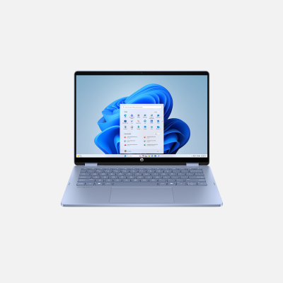 HP OmniBook 5 Flip 14-fp0052ne , Core 5-120U (10C) 16GB LPDDR5 5200 ,] 512GB PCIe Gen4 Value, Intel Graphics, Sky Blue , Touch/14.0 2K (1920x1200) IPS, KBD ARAB, Win 11, 3 years